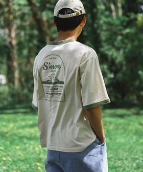 【アイモハ/aimoha】のS more diner ringer T-shirt 人気、トレンドファッション・服の通販 founy(ファニー) ファッション Fashion レディースファッション Fashion for Women トップス・カットソー Cut & Sew Tops シャツ・ブラウス・オフィスカジュアル Elegant Blouses & Button-Ups ロングTシャツ・Tシャツ Longline T-Shirts & Tees アウトドア Outdoor Clothing プリント Print, Printed Pattern 夏 Summer |ID:prp329100004708783