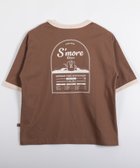 【アイモハ/aimoha】のS more diner ringer T-shirt 人気、トレンドファッション・服の通販 founy(ファニー) ファッション Fashion レディースファッション Fashion for Women トップス・カットソー Cut & Sew Tops シャツ・ブラウス・オフィスカジュアル Elegant Blouses & Button-Ups ロングTシャツ・Tシャツ Longline T-Shirts & Tees アウトドア Outdoor Clothing プリント Print, Printed Pattern 夏 Summer thumbnail ブラウン|ID: prp329100004708783 ipo3291000000034011113