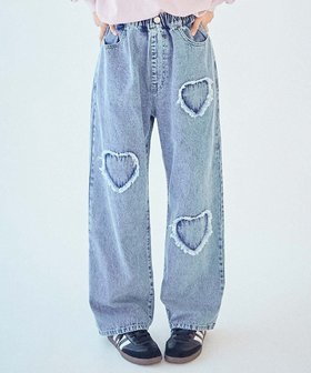 【デビロック/devirock / KIDS】の【chum】ハート刺繍 着映え デニムパンツ デニムパンツ ロングパンツ 25AW 人気、トレンドファッション・服の通販 founy(ファニー) ファッション Fashion キッズファッション Fashion for Kids ボトムス Bottoms ヴィンテージ Vintage Style 春 Spring 秋 Autumn デニム Denim, Jeans Material トレンド Trend, Trending Now パッチワーク Patchwork, Mixed Fabric ロング Long, Long-Length 2025年 2025 2025-2026秋冬・A/W Autumn/Winter 2025–26 AW25–26 |ID:prp329100004708955