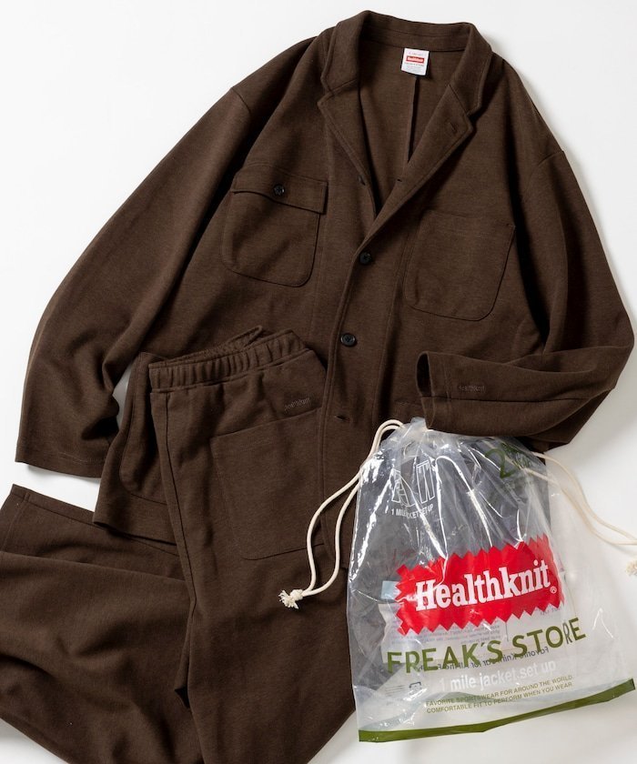 【フリークスストア/FREAK'S STORE】の別注 ワンマイル ジャケット パック セットアップ ポンチ素材 25AW インテリア・キッズ・メンズ・レディースファッション・服の通販 founy(ファニー) 　ファッション　Fashion　レディースファッション　Fashion for Women　アウター　Coat / Outerwear Collection　レディースジャケット・軽アウター　Jackets　インナー　Innerwear　カットソー　Cut and Sewn Top　カーゴパンツ　Cargo Pants, Utility Pants　コンパクト　Compact, Small Size　シューズ　Shoes, Footwear　ジャケット　Jacket, Outerwear　スウェット / スエット　Sweatshirt, Sweatwear　ストレート　Straight, Straight Cut　スニーカー　Sneakers, Trainers　スマート　Smart, Elegant　セットアップ　Set-Up, Coordinated Outfit　タートルネック　Turtleneck, High Neck　デニム　Denim, Jeans Material　バランス　Balance, Style Balance　別注　Limited Edition, Custom Order　無地　Plain, Solid Color　リラックス　Relax, Relaxed Fit　ルーズ　Loose, Oversized　ワイド　Wide, Wide Fit　A/W・秋冬　Autumn/Winter　冬　Winter / This Winter　おすすめ　Recommended / Our Picks　旅行　Travel　2025年　2025　2025-2026秋冬・A/W　Autumn/Winter 2025–26 AW25–26　ダークブラウン|ID: prp329100004708979 ipo3291000000034013634