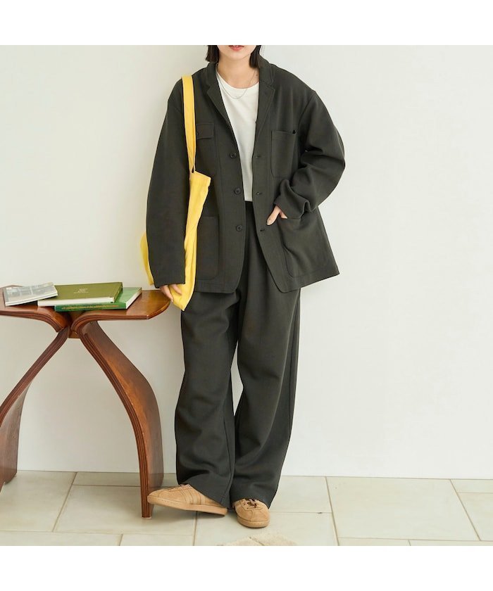 【フリークスストア/FREAK'S STORE】の別注 ワンマイル ジャケット パック セットアップ ポンチ素材 25AW インテリア・キッズ・メンズ・レディースファッション・服の通販 founy(ファニー) 　ファッション　Fashion　レディースファッション　Fashion for Women　アウター　Coat / Outerwear Collection　レディースジャケット・軽アウター　Jackets　インナー　Innerwear　カットソー　Cut and Sewn Top　カーゴパンツ　Cargo Pants, Utility Pants　コンパクト　Compact, Small Size　シューズ　Shoes, Footwear　ジャケット　Jacket, Outerwear　スウェット / スエット　Sweatshirt, Sweatwear　ストレート　Straight, Straight Cut　スニーカー　Sneakers, Trainers　スマート　Smart, Elegant　セットアップ　Set-Up, Coordinated Outfit　タートルネック　Turtleneck, High Neck　デニム　Denim, Jeans Material　バランス　Balance, Style Balance　別注　Limited Edition, Custom Order　無地　Plain, Solid Color　リラックス　Relax, Relaxed Fit　ルーズ　Loose, Oversized　ワイド　Wide, Wide Fit　A/W・秋冬　Autumn/Winter　冬　Winter / This Winter　おすすめ　Recommended / Our Picks　旅行　Travel　2025年　2025　2025-2026秋冬・A/W　Autumn/Winter 2025–26 AW25–26　チャコールグレー|ID: prp329100004708979 ipo3291000000034868694