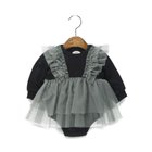 【ブランシェス/branshes / KIDS】の【おそろい】チュールレイヤード風カバーオール 人気、トレンドファッション・服の通販 founy(ファニー) ファッション Fashion キッズファッション Fashion for Kids インナー Innerwear スーツ Suit, Formalwear チュール Tulip, Tulip Motif ドッキング Docking, Mixed Material ベーシック Basic, Essential 長袖 Long Sleeve, Full Sleeve thumbnail グレー|ID: prp329100004708986 ipo3291000000034123955