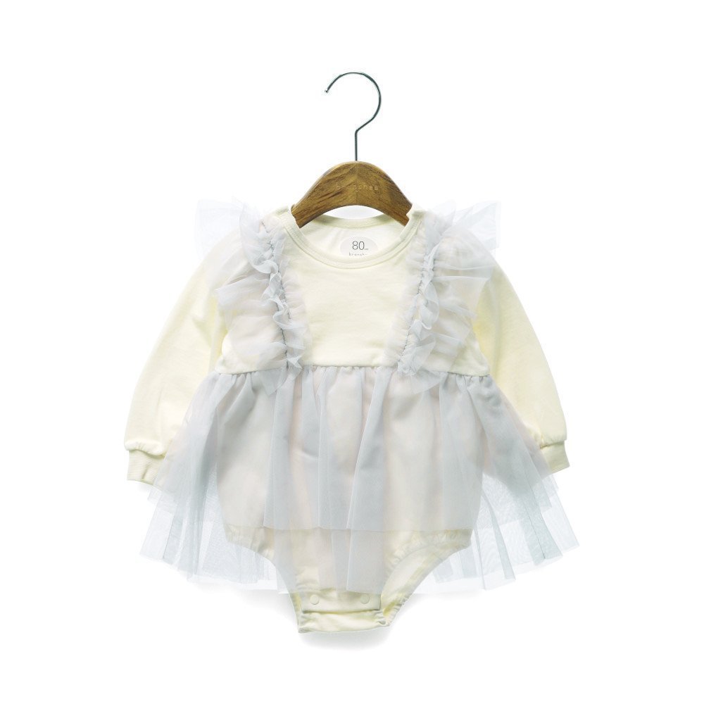 【ブランシェス/branshes / KIDS】の【おそろい】チュールレイヤード風カバーオール インテリア・キッズ・メンズ・レディースファッション・服の通販 founy(ファニー) 　ファッション　Fashion　キッズファッション　Fashion for Kids　インナー　Innerwear　スーツ　Suit, Formalwear　チュール　Tulip, Tulip Motif　ドッキング　Docking, Mixed Material　ベーシック　Basic, Essential　長袖　Long Sleeve, Full Sleeve　サックス|ID: prp329100004708986 ipo3291000000034123957