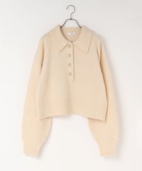【ローリーズファーム/LOWRYS FARM】のポロニットプルオーバーLS 人気、トレンドファッション・服の通販 founy(ファニー) ファッション Fashion レディースファッション Fashion for Women トップス・カットソー Cut & Sew Tops ニット Knit Tops & Sweaters カジュアルプルオーバー・ニットトップス Pullovers & Knit Tops / Casual Pullovers クロップド Cropped, Short Length ボトム Bottoms, Lower Wear リラックス Relax, Relaxed Fit ワイド Wide, Wide Fit |ID:prp329100004709031