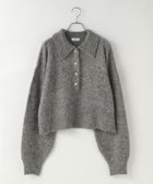 【ローリーズファーム/LOWRYS FARM】のポロニットプルオーバーLS 人気、トレンドファッション・服の通販 founy(ファニー) ファッション Fashion レディースファッション Fashion for Women トップス・カットソー Cut & Sew Tops ニット Knit Tops & Sweaters カジュアルプルオーバー・ニットトップス Pullovers & Knit Tops / Casual Pullovers クロップド Cropped, Short Length ボトム Bottoms, Lower Wear リラックス Relax, Relaxed Fit ワイド Wide, Wide Fit thumbnail グレー15|ID: prp329100004709031 ipo3291000000034121425