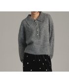 【ローリーズファーム/LOWRYS FARM】のポロニットプルオーバーLS 人気、トレンドファッション・服の通販 founy(ファニー) ファッション Fashion レディースファッション Fashion for Women トップス・カットソー Cut & Sew Tops ニット Knit Tops & Sweaters カジュアルプルオーバー・ニットトップス Pullovers & Knit Tops / Casual Pullovers クロップド Cropped, Short Length ボトム Bottoms, Lower Wear リラックス Relax, Relaxed Fit ワイド Wide, Wide Fit thumbnail グレー15|ID: prp329100004709031 ipo3291000000034716926