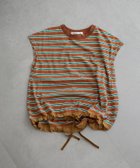 【ガレージ オブ グッド クロージング/GARAGE OF GOOD CLOTHING】のマルチボーダードロストプルオーバー 人気、トレンドファッション・服の通販 founy(ファニー) ファッション Fashion レディースファッション Fashion for Women トップス・カットソー Cut & Sew Tops カジュアルプルオーバー・ニットトップス Pullovers & Knit Tops / Casual Pullovers スリーブ Sleeve, Long Sleeve / Short Sleeve フレンチ French, French Style ヘムライン Hemline, Bottom Cut ボーダー Border, Stripe ポケット Pocket, Pocket Detail ワイド Wide, Wide Fit thumbnail テラコッタ|ID: prp329100004709044 ipo3291000000034014257