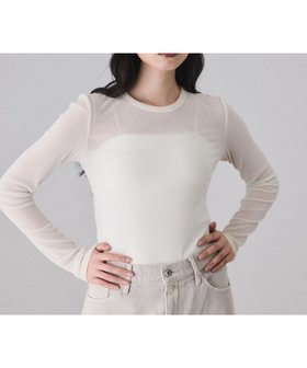 【アダム エ ロペ/ADAM ET ROPE'】のフロッキーチュールクルーネックプルオーバー 人気、トレンドファッション・服の通販 founy(ファニー) ファッション Fashion レディースファッション Fashion for Women トップス・カットソー Cut & Sew Tops カジュアルプルオーバー・ニットトップス Pullovers & Knit Tops / Casual Pullovers インナー Innerwear カットソー Cut and Sewn Top キャミソール Camisole, Spaghetti Strap Top シアー Sheer, See-Through ジャケット Jacket, Outerwear チュール Tulip, Tulip Motif フィット Fit, Slim Fit ベロア Velour, Soft Velvet ポケット Pocket, Pocket Detail A/W・秋冬 Autumn/Winter エレガント 上品 Elegant 2026年 2026 |ID:prp329100004709046