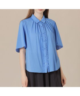 【マッキントッシュ ロンドン/MACKINTOSH LONDON】のシアーコットンナイロンブラウス 人気、トレンドファッション・服の通販 founy(ファニー) ファッション Fashion レディースファッション Fashion for Women トップス・カットソー Cut & Sew Tops シャツ・ブラウス・オフィスカジュアル Elegant Blouses & Button-Ups ウォッシャブル Machine Washable ギャザー Gathered, Ruffled シアー Sheer, See-Through フリル Frill, Ruffle フレアースリーブ Flared Sleeve, Bell Sleeve フロント Front, Front Design ヨーク Yoke, Yoke Design 夏 Summer 春 Spring |ID:prp329100004709096