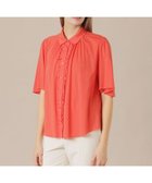 【マッキントッシュ ロンドン/MACKINTOSH LONDON】のシアーコットンナイロンブラウス 人気、トレンドファッション・服の通販 founy(ファニー) ファッション Fashion レディースファッション Fashion for Women トップス・カットソー Cut & Sew Tops シャツ・ブラウス・オフィスカジュアル Elegant Blouses & Button-Ups ウォッシャブル Machine Washable ギャザー Gathered, Ruffled シアー Sheer, See-Through フリル Frill, Ruffle フレアースリーブ Flared Sleeve, Bell Sleeve フロント Front, Front Design ヨーク Yoke, Yoke Design 夏 Summer 春 Spring thumbnail レッド|ID: prp329100004709096 ipo3291000000034014692