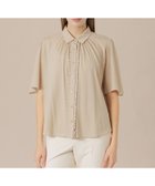 【マッキントッシュ ロンドン/MACKINTOSH LONDON】のシアーコットンナイロンブラウス 人気、トレンドファッション・服の通販 founy(ファニー) ファッション Fashion レディースファッション Fashion for Women トップス・カットソー Cut & Sew Tops シャツ・ブラウス・オフィスカジュアル Elegant Blouses & Button-Ups ウォッシャブル Machine Washable ギャザー Gathered, Ruffled シアー Sheer, See-Through フリル Frill, Ruffle フレアースリーブ Flared Sleeve, Bell Sleeve フロント Front, Front Design ヨーク Yoke, Yoke Design 夏 Summer 春 Spring thumbnail ベージュ|ID: prp329100004709096 ipo3291000000034014697