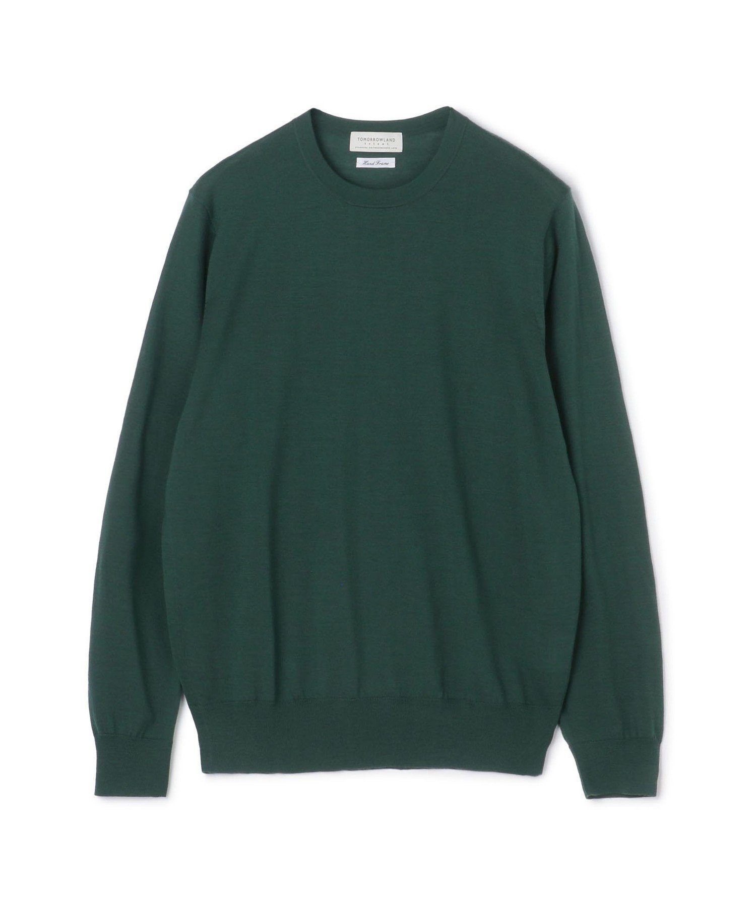 【トゥモローランド/TOMORROWLAND / MEN】のTOMORROWLAND tricot スーパーファインメリノウール クルーネックプルオーバー S-WOOL インテリア・キッズ・メンズ・レディースファッション・服の通販 founy(ファニー) 　ファッション　Fashion　メンズファッション　Fashion for Men　トップス・カットソー　Cut & Sew Tops　ショルダー　Shoulder, Shoulder Strap　定番　Standard, Basic Item　パターン　Pattern, Design Print　フラット　Flat, Flat Shoes　ベーシック　Basic, Essential　メンズ　Men's, Menswear　55 グリーン|ID: prp329100004709109 ipo3291000000034076591