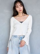 【スナイデル/SNIDEL】のフレアスリーブショートカーディガン 人気、トレンドファッション・服の通販 founy(ファニー) ファッション Fashion レディースファッション Fashion for Women トップス・カットソー Cut & Sew Tops カーディガン・羽織り Layered Style Cardigans カーディガン Cardigan, Knitwear スマート Smart, Elegant スリーブ Sleeve, Long Sleeve / Short Sleeve トレンド Trend, Trending Now バランス Balance, Style Balance フレア Flare, Flared ロング Long, Long-Length おすすめ Recommended / Our Picks thumbnail IVR[003]|ID: prp329100004709136 ipo3291000000034015027