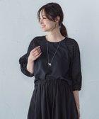 【ロートレ アモン/LAUTRE AMONT】の【WEB限定】ローンレース切り替えブラウス 人気、トレンドファッション・服の通販 founy(ファニー) ファッション Fashion レディースファッション Fashion for Women トップス・カットソー Cut & Sew Tops シャツ・ブラウス・オフィスカジュアル Elegant Blouses & Button-Ups 秋 Autumn ドッキング Docking, Mixed Material バランス Balance, Style Balance フラット Flat, Flat Shoes ボトム Bottoms, Lower Wear レース Lace, Lace Fabric ロング Long, Long-Length 夏 Summer エレガント 上品 Elegant ビジネス 仕事 通勤 Business / Work / Commuting thumbnail ブラック|ID: prp329100004709139 ipo3291000000034015086