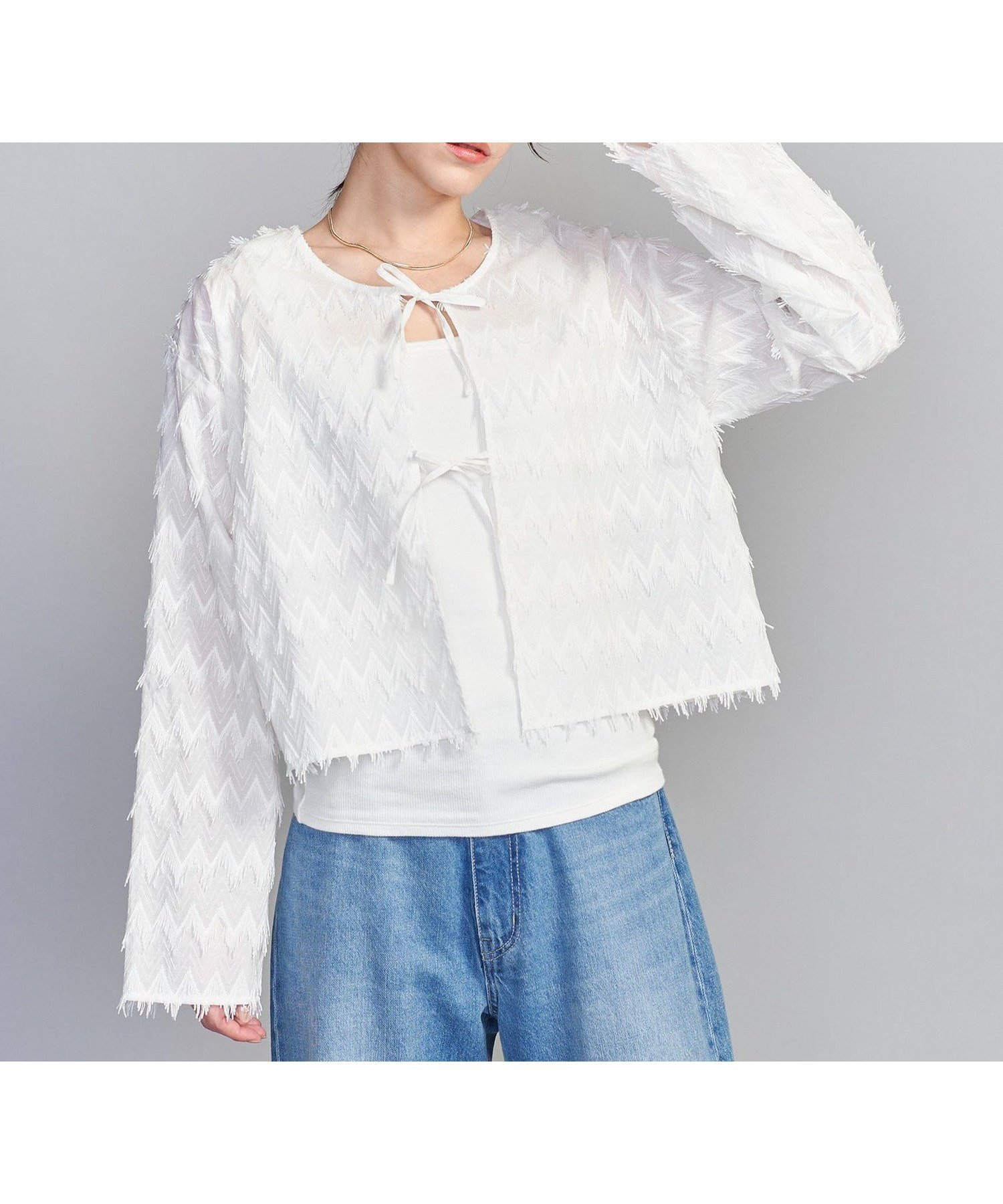 【ユナイテッドアローズ/UNITED ARROWS】のエンブロイダリー 2WAY シアーブラウス 人気、トレンドファッション・服の通販 founy(ファニー) 　ファッション　Fashion　レディースファッション　Fashion for Women　トップス・カットソー　Cut & Sew Tops　シャツ・ブラウス・オフィスカジュアル　Elegant Blouses & Button-Ups　インナー　Innerwear　エンブロイダリー　Embroidery Design　キャミソール　Camisole, Spaghetti Strap Top　デニム　Denim, Jeans Material　ハーフ　Half, Half-Length　バランス　Balance, Style Balance　フリンジ　Fringe, Tassel　ボトム　Bottoms, Lower Wear　アウトレット　Outlet / Clearance　おすすめ　Recommended / Our Picks　夏　Summer　 other-1|ID: prp329100004709178 ipo3291000000034015346