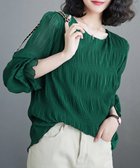 【ミニミニストア/miniministore】のシャーリングブラウス 長袖トップス韓国風 人気、トレンドファッション・服の通販 founy(ファニー) ファッション Fashion レディースファッション Fashion for Women トップス・カットソー Cut & Sew Tops シャツ・ブラウス・オフィスカジュアル Elegant Blouses & Button-Ups インナー Innerwear ギャザー Gathered, Ruffled シアー Sheer, See-Through シフォン Chiffon, Lightweight Fabric シャーリング Shirring, Ruched スラックス Slacks, Dress Pants ダウン Down, Puffer デニム Denim, Jeans Material 長袖 Long Sleeve, Full Sleeve フェミニン Feminine, Girly フリル Frill, Ruffle プリーツ Pleats, Pleated おすすめ Recommended / Our Picks エレガント 上品 Elegant thumbnail ダークグリーン|ID: prp329100004709180 ipo3291000000034015375