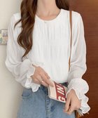 【ミニミニストア/miniministore】のシャーリングブラウス 長袖トップス韓国風 人気、トレンドファッション・服の通販 founy(ファニー) ファッション Fashion レディースファッション Fashion for Women トップス・カットソー Cut & Sew Tops シャツ・ブラウス・オフィスカジュアル Elegant Blouses & Button-Ups インナー Innerwear ギャザー Gathered, Ruffled シアー Sheer, See-Through シフォン Chiffon, Lightweight Fabric シャーリング Shirring, Ruched スラックス Slacks, Dress Pants ダウン Down, Puffer デニム Denim, Jeans Material 長袖 Long Sleeve, Full Sleeve フェミニン Feminine, Girly フリル Frill, Ruffle プリーツ Pleats, Pleated おすすめ Recommended / Our Picks エレガント 上品 Elegant thumbnail ホワイト|ID: prp329100004709180 ipo3291000000034015378