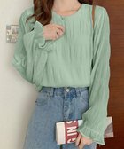 【ミニミニストア/miniministore】のシャーリングブラウス 長袖トップス韓国風 人気、トレンドファッション・服の通販 founy(ファニー) ファッション Fashion レディースファッション Fashion for Women トップス・カットソー Cut & Sew Tops シャツ・ブラウス・オフィスカジュアル Elegant Blouses & Button-Ups インナー Innerwear ギャザー Gathered, Ruffled シアー Sheer, See-Through シフォン Chiffon, Lightweight Fabric シャーリング Shirring, Ruched スラックス Slacks, Dress Pants ダウン Down, Puffer デニム Denim, Jeans Material 長袖 Long Sleeve, Full Sleeve フェミニン Feminine, Girly フリル Frill, Ruffle プリーツ Pleats, Pleated おすすめ Recommended / Our Picks エレガント 上品 Elegant thumbnail ミント|ID: prp329100004709180 ipo3291000000034015379