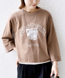 【シップス フォー ウィメン/SHIPS】 【WEB限定】 洗濯機可能 七分袖 ワイド スリーブ プリント スウェット人気、トレンドファッション・服の通販 founy(ファニー) ファッション Fashion レディースファッション Fashion for Women トップス・カットソー Cut & Sew Tops レディースパーカー・カジュアルフーディー Casual Hoodies & Sweatshirts スウェット・クルーネックトップス Sweatshirts & Crewnecks / Relaxed Fit Sweat Tops スウェット / スエット Sweatshirt, Sweatwear スリーブ Sleeve, Long Sleeve / Short Sleeve プリント Print, Printed Pattern ポケット Pocket, Pocket Detail ワイド Wide, Wide Fit おすすめ Recommended / Our Picks 2025年 2025 2025-2026秋冬・A/W Autumn/Winter 2025–26 AW25–26 |ID:prp329100004709187
