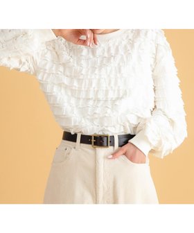 【サニーレーベル/Sonny Label / URBAN RESEARCH】のフリルカットプルオーバー 人気、トレンドファッション・服の通販 founy(ファニー) ファッション Fashion レディースファッション Fashion for Women トップス・カットソー Cut & Sew Tops カジュアルプルオーバー・ニットトップス Pullovers & Knit Tops / Casual Pullovers 2025年 2025 2025-2026秋冬・A/W Autumn/Winter 2025–26 AW25–26 冬 Winter / This Winter おすすめ Recommended / Our Picks インナー Innerwear カットソー Cut and Sewn Top サロペット Overalls, Salopette デニム Denim, Jeans Material トレンド Trend, Trending Now フリル Frill, Ruffle A/W・秋冬 Autumn/Winter |ID:prp329100004709736