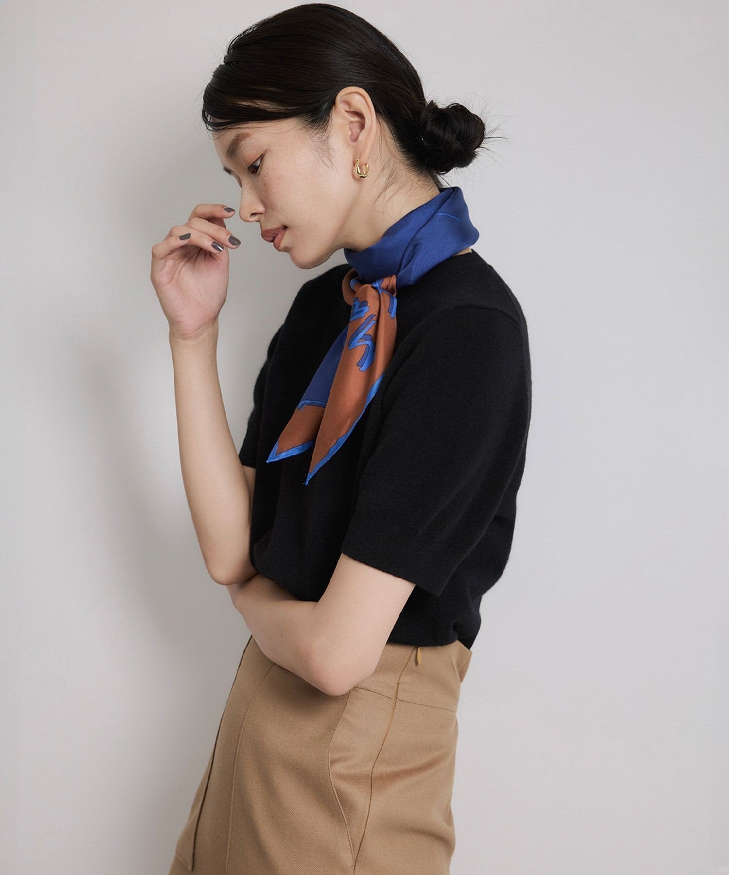 【ロペ/ROPE'】のウールカシミヤブレンド 5分袖ニットプルオーバー/イージーケア インテリア・キッズ・メンズ・レディースファッション・服の通販 founy(ファニー) 　ファッション　Fashion　レディースファッション　Fashion for Women　トップス・カットソー　Cut & Sew Tops　ニット　Knit Tops & Sweaters　カジュアルプルオーバー・ニットトップス　Pullovers & Knit Tops / Casual Pullovers　アンサンブル　Ensemble Set　カーディガン　Cardigan, Knitwear　今季　This Season, Current Season　シンプル　Simple, Minimal　ストレート　Straight, Straight Cut　スリーブ　Sleeve, Long Sleeve / Short Sleeve　ハーフ　Half, Half-Length　ポケット　Pocket, Pocket Detail　ロング　Long, Long-Length　おすすめ　Recommended / Our Picks　エレガント 上品　Elegant　ブラック(01)|ID: prp329100004709786 ipo3291000000034019752