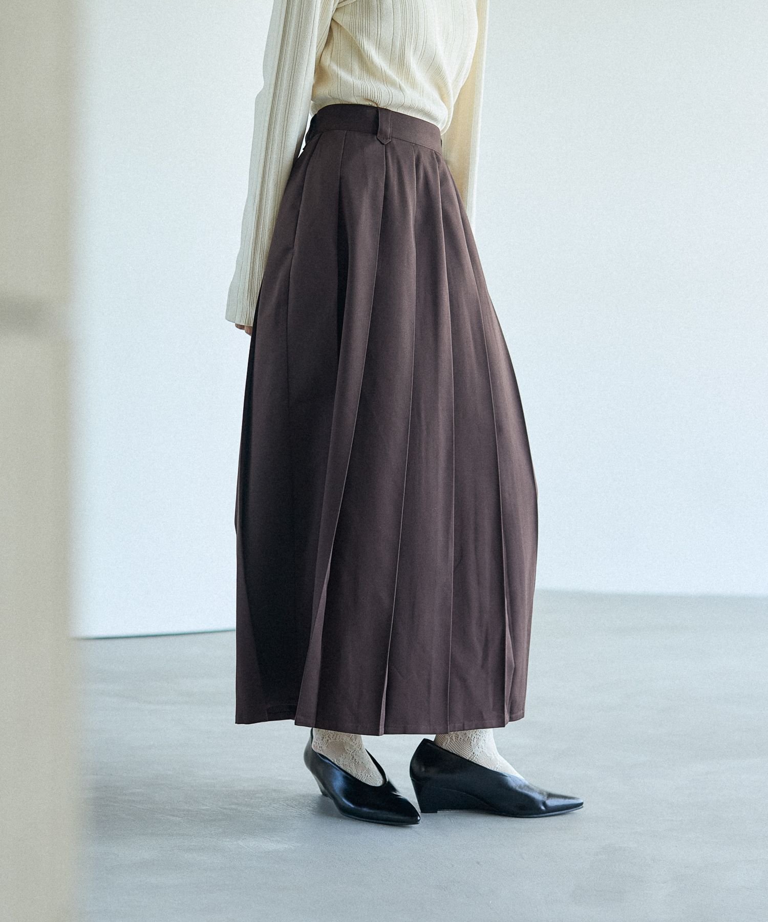 【レプシィム ローリーズファーム/LEPSIM LOWRYS FARM】のプリーツスカート インテリア・キッズ・メンズ・レディースファッション・服の通販 founy(ファニー) 　ファッション　Fashion　レディースファッション　Fashion for Women　スカート　Skirts　プリーツスカート / 上品フェミニンスタイル　Pleated Skirts　おすすめ　Recommended / Our Picks　プリーツ　Pleats, Pleated　ブラウン58|ID: prp329100004709918 ipo3291000000034620806