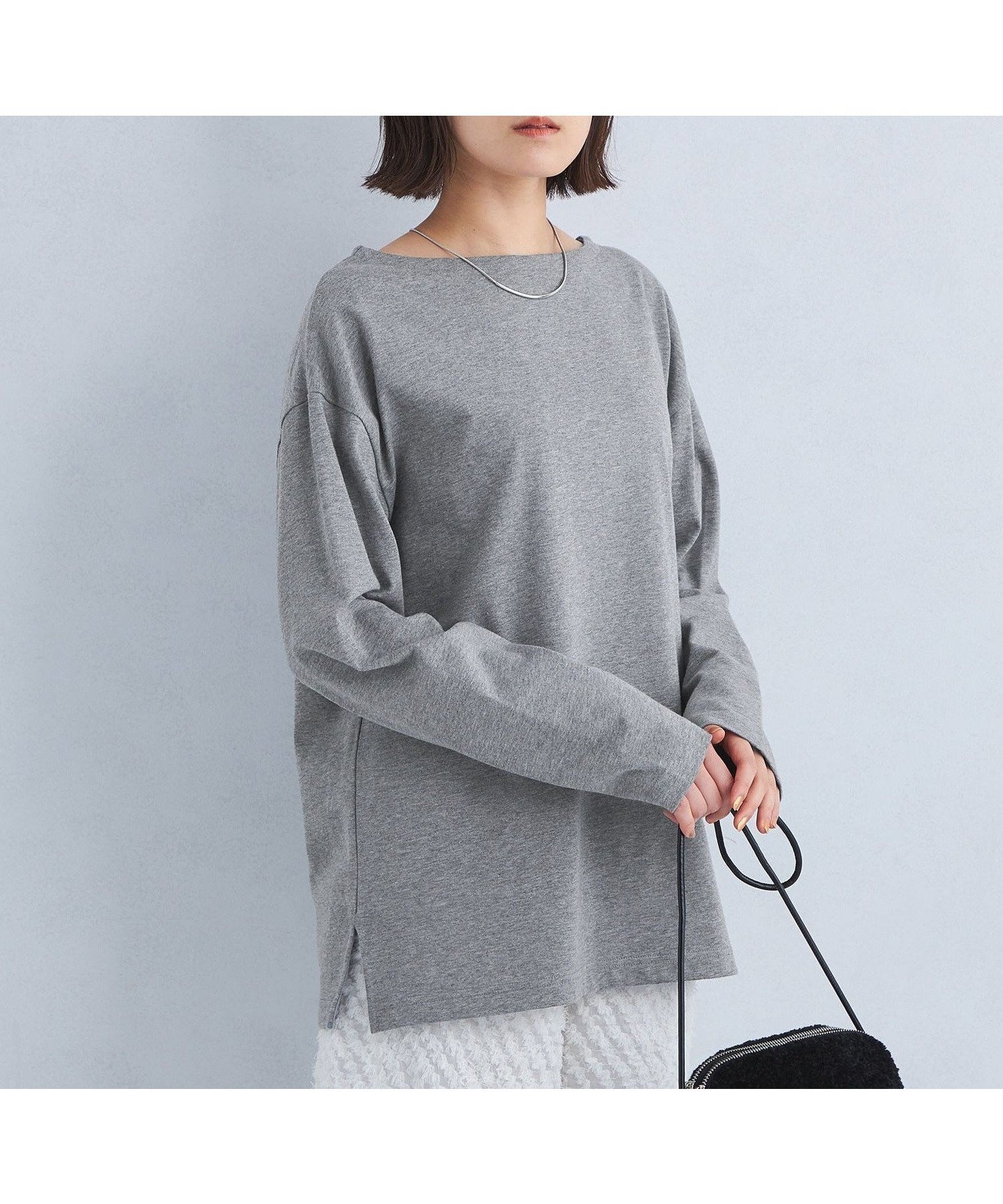 【ユナイテッドアローズ/UNITED ARROWS】のライト バスク シャツ インテリア・キッズ・メンズ・レディースファッション・服の通販 founy(ファニー) 　ファッション　Fashion　レディースファッション　Fashion for Women　トップス・カットソー　Cut & Sew Tops　シャツ・ブラウス・オフィスカジュアル　Elegant Blouses & Button-Ups　秋　Autumn　カットソー　Cut and Sewn Top　シンプル　Simple, Minimal　デニム　Denim, Jeans Material　定番　Standard, Basic Item　バスク　Basque, Basque Style　ボーダー　Border, Stripe　無地　Plain, Solid Color　冬　Winter / This Winter　アウトレット　Outlet / Clearance　MD.GRAY|ID: prp329100004710217 ipo3291000000034023077