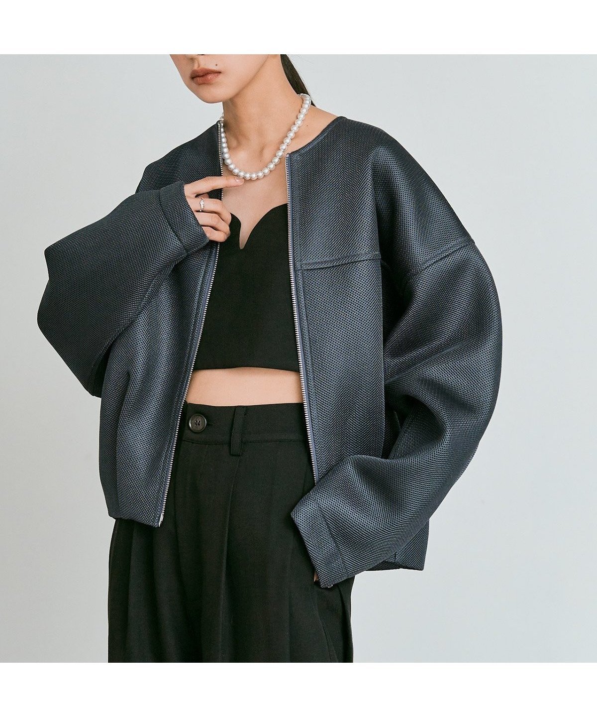 【その他のブランド/Other】のハニカムメッシュライトブルゾン 全3色 インテリア・キッズ・メンズ・レディースファッション・服の通販 founy(ファニー) 　ファッション　Fashion　レディースファッション　Fashion for Women　アウター　Coat / Outerwear Collection　ブルゾンジャケット・スポーティアウター　Blouson Jackets　カーディガン　Cardigan, Knitwear　サテン　Satin, Glossy Fabric　ジャケット　Jacket, Outerwear　ブルゾン　Blouson, Bomber Jacket　ポケット　Pocket, Pocket Detail　メッシュ　Mesh, Net Fabric　冬　Winter / This Winter　秋　Autumn　軽量　Lightweight, Ultra Light　チャコール|ID: prp329100004710242 ipo3291000000034023527