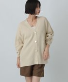 【ローリーズファーム/LOWRYS FARM】のデコボタンBIGVカーディガン 人気、トレンドファッション・服の通販 founy(ファニー) ファッション Fashion レディースファッション Fashion for Women トップス・カットソー Cut & Sew Tops カーディガン・羽織り Layered Style Cardigans カーディガン Cardigan, Knitwear シンプル Simple, Minimal デニム Denim, Jeans Material フレア Flare, Flared ロング Long, Long-Length ワイド Wide, Wide Fit 洗える Machine Washable 秋 Autumn 軽量 Lightweight, Ultra Light thumbnail アイボリー08|ID: prp329100004710370 ipo3291000000034252519