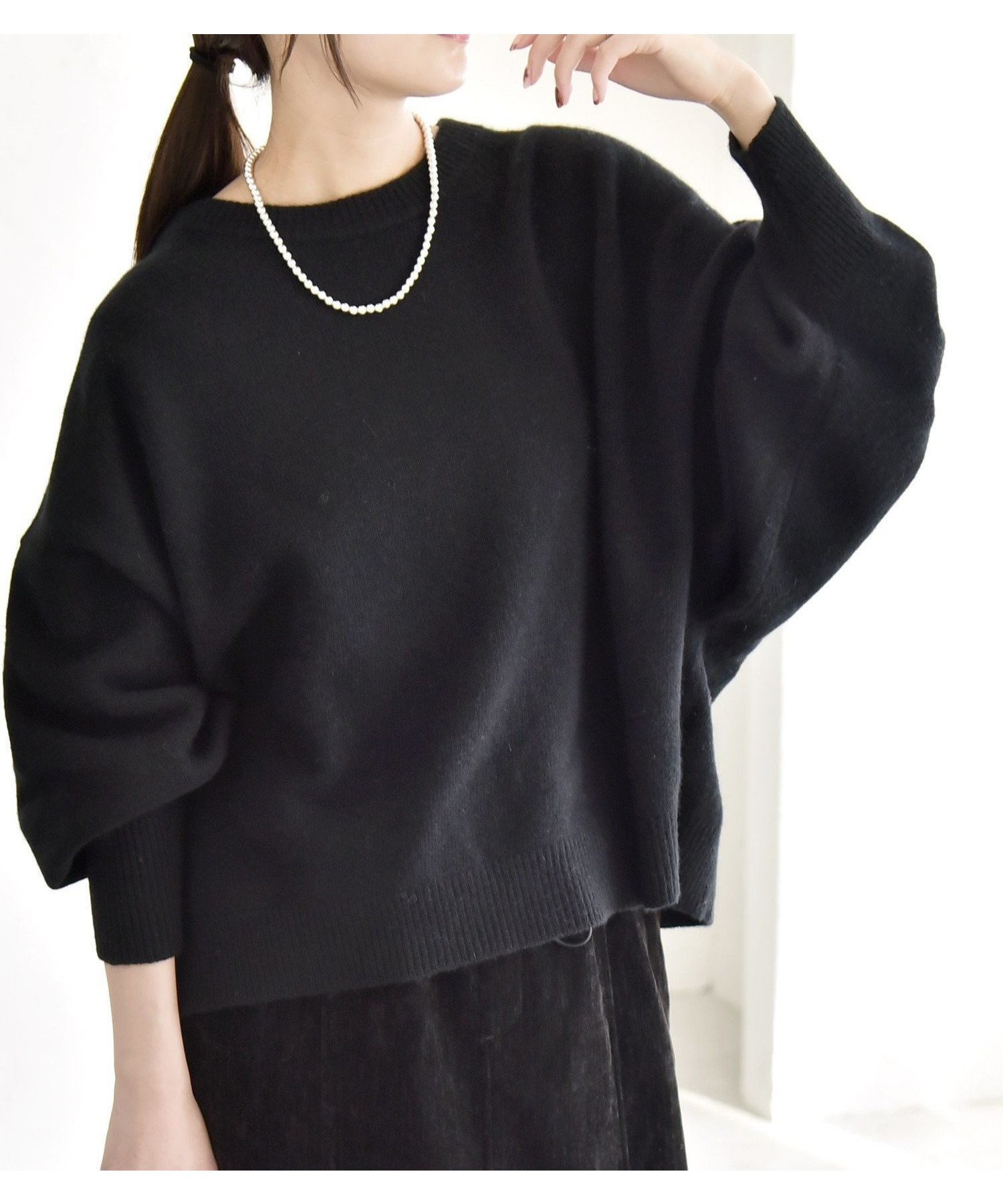 【シップス フォー ウィメン/SHIPS】のquaranciel 手洗い可能 AQUA カシミヤ ミックス ドルマン ニット 25AW インテリア・キッズ・メンズ・レディースファッション・服の通販 founy(ファニー) 　ファッション　Fashion　レディースファッション　Fashion for Women　トップス・カットソー　Cut & Sew Tops　ニット　Knit Tops & Sweaters　洗える　Machine Washable　カットソー　Cut and Sewn Top　タートル　Turtleneck, Turtle Collar　人気　Popular, Best Seller　バランス　Balance, Style Balance　ビッグ　Big, Oversized　ボトム　Bottoms, Lower Wear　ミックス　Mix, Mixed Style　ルーズ　Loose, Oversized　ロング　Long, Long-Length　おすすめ　Recommended / Our Picks　ビジネス 仕事 通勤　Business / Work / Commuting　2025年　2025　2025-2026秋冬・A/W　Autumn/Winter 2025–26 AW25–26　ブラック|ID: prp329100004710467 ipo3291000000034450791