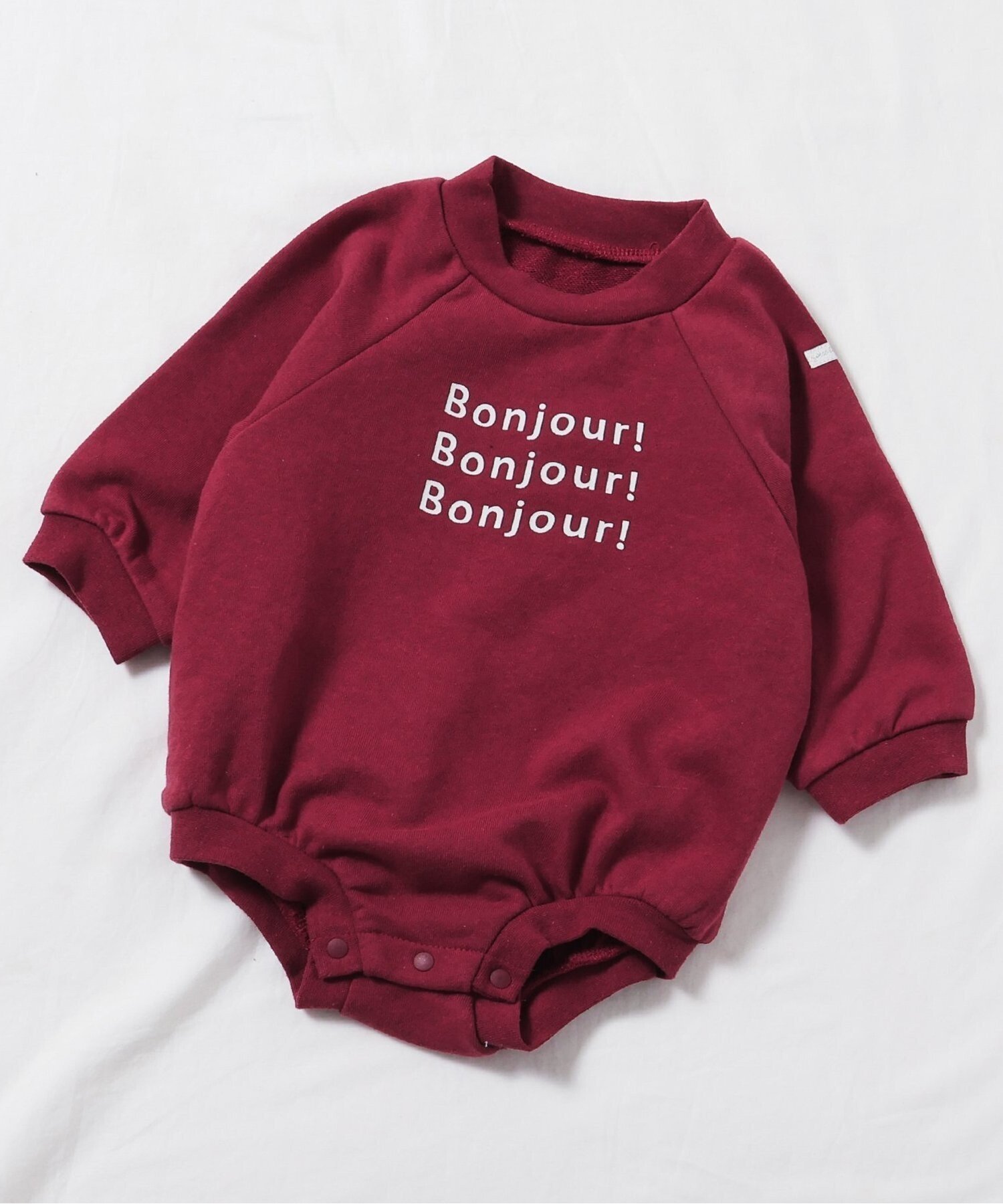 【エフオー オンラインストア/F.O.Online Store / KIDS】のWEB限定 ラグランスリーブボディースーツ インテリア・キッズ・メンズ・レディースファッション・服の通販 founy(ファニー) 　ファッション　Fashion　キッズファッション　Fashion for Kids　ギフト プレゼント　Gift / Present　ベビー　Baby, Babywear　ロンパース　Romper, Jumpsuit　レッド|ID: prp329100004710503 ipo3291000000034123969