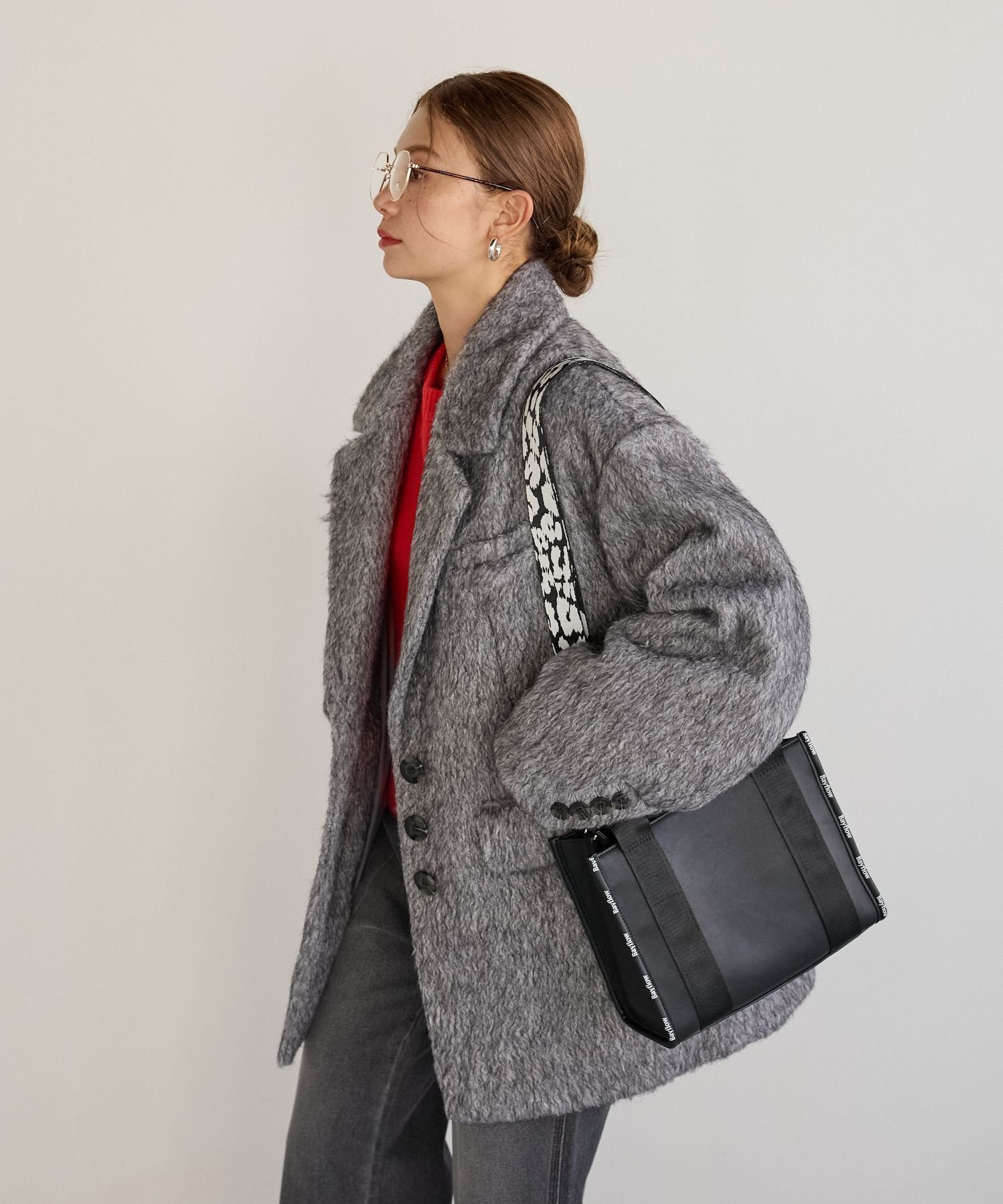 【ベイフロー/BAYFLOW】のシャギージャコット インテリア・キッズ・メンズ・レディースファッション・服の通販 founy(ファニー) 　ファッション　Fashion　レディースファッション　Fashion for Women　おすすめ　Recommended / Our Picks　シンプル　Simple, Minimal　トレンド　Trend, Trending Now　パターン　Pattern, Design Print　ワイド　Wide, Wide Fit　グレー15|ID: prp329100004711133 ipo3291000000034228828