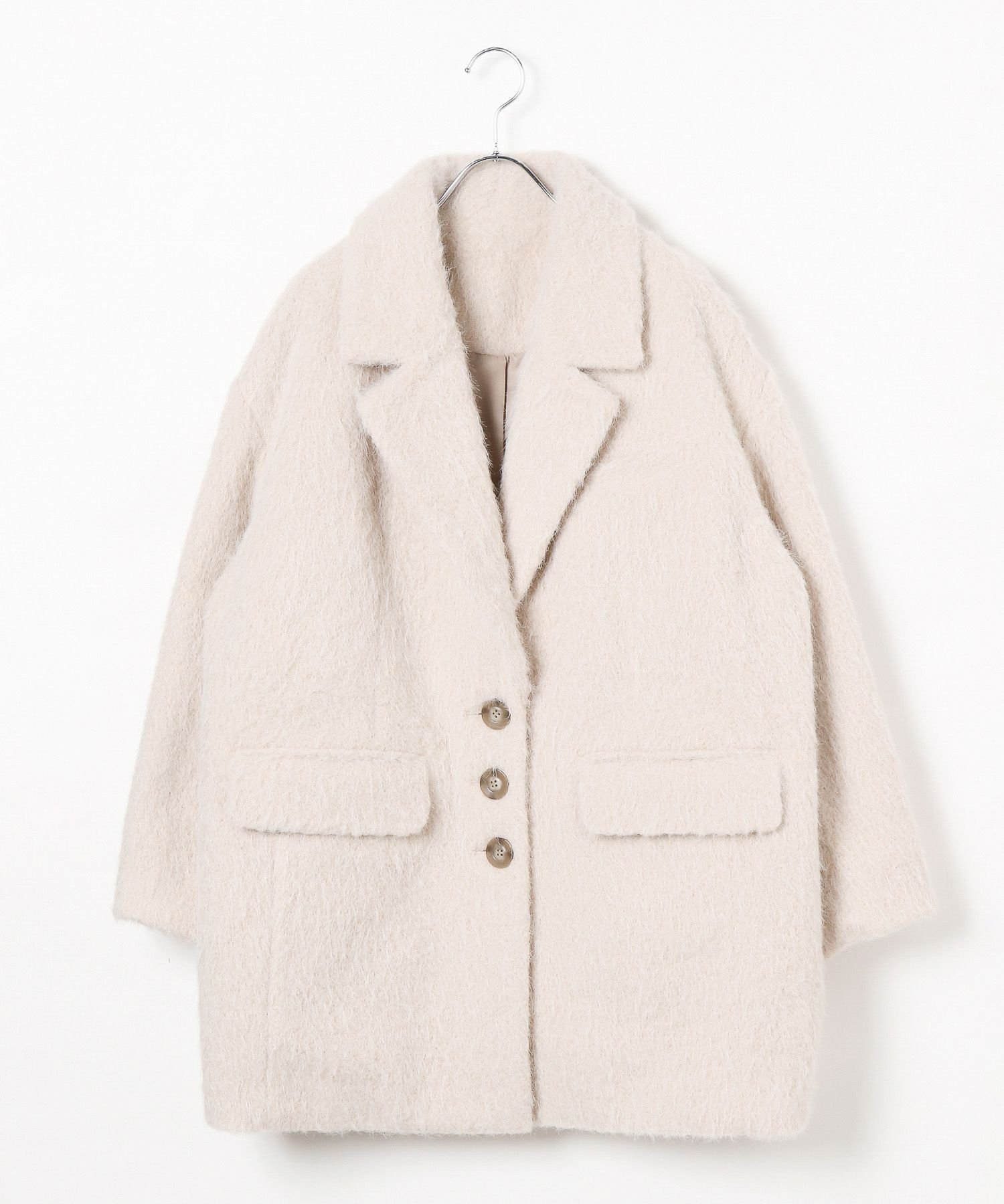 【ベイフロー/BAYFLOW】のシャギージャコット インテリア・キッズ・メンズ・レディースファッション・服の通販 founy(ファニー) 　ファッション　Fashion　レディースファッション　Fashion for Women　おすすめ　Recommended / Our Picks　シンプル　Simple, Minimal　トレンド　Trend, Trending Now　パターン　Pattern, Design Print　ワイド　Wide, Wide Fit　ライトベージュ56|ID: prp329100004711133 ipo3291000000034228832