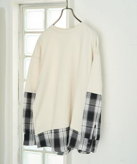 【フリークスストア/FREAK'S STORE】のチェックシャツ レイヤード 裏毛 プルオーバー【限定展開】 人気、トレンドファッション・服の通販 founy(ファニー) ファッション Fashion レディースファッション Fashion for Women トップス・カットソー Cut & Sew Tops シャツ・ブラウス・オフィスカジュアル Elegant Blouses & Button-Ups カジュアルプルオーバー・ニットトップス Pullovers & Knit Tops / Casual Pullovers カーゴパンツ Cargo Pants, Utility Pants チェック Check, Plaid, Tartan デニム Denim, Jeans Material ドッキング Docking, Mixed Material リラックス Relax, Relaxed Fit ルーズ Loose, Oversized A/W・秋冬 Autumn/Winter 冬 Winter / This Winter おすすめ Recommended / Our Picks |ID:prp329100004711325