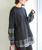 【フリークスストア/FREAK'S STORE】のチェックシャツ レイヤード 裏毛 プルオーバー【限定展開】 人気、トレンドファッション・服の通販 founy(ファニー) ファッション Fashion レディースファッション Fashion for Women トップス・カットソー Cut & Sew Tops シャツ・ブラウス・オフィスカジュアル Elegant Blouses & Button-Ups カジュアルプルオーバー・ニットトップス Pullovers & Knit Tops / Casual Pullovers カーゴパンツ Cargo Pants, Utility Pants チェック Check, Plaid, Tartan デニム Denim, Jeans Material ドッキング Docking, Mixed Material リラックス Relax, Relaxed Fit ルーズ Loose, Oversized A/W・秋冬 Autumn/Winter 冬 Winter / This Winter おすすめ Recommended / Our Picks thumbnail ブラック|ID: prp329100004711325 ipo3291000000034031445