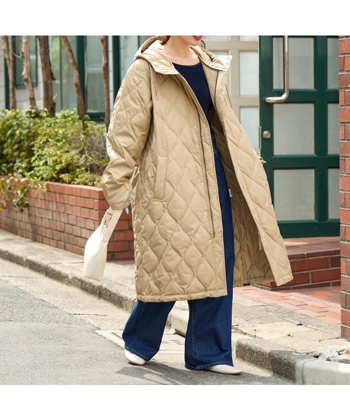 【フリークスストア/FREAK'S STORE】の別注 キルト フード ロングダウン【限定展開】 25AW インテリア・キッズ・メンズ・レディースファッション・服の通販 founy(ファニー) ファッション Fashion レディースファッション Fashion for Women 2025年 2025 2025-2026秋冬・A/W Autumn/Winter 2025–26 AW25–26 キルト Quilt, Quilted Fabric スペシャル Special, Limited Edition ダウン Down, Puffer ロング Long, Long-Length 別注 Limited Edition, Custom Order ベージュ|ID: prp329100004711425 ipo3291000000034428293