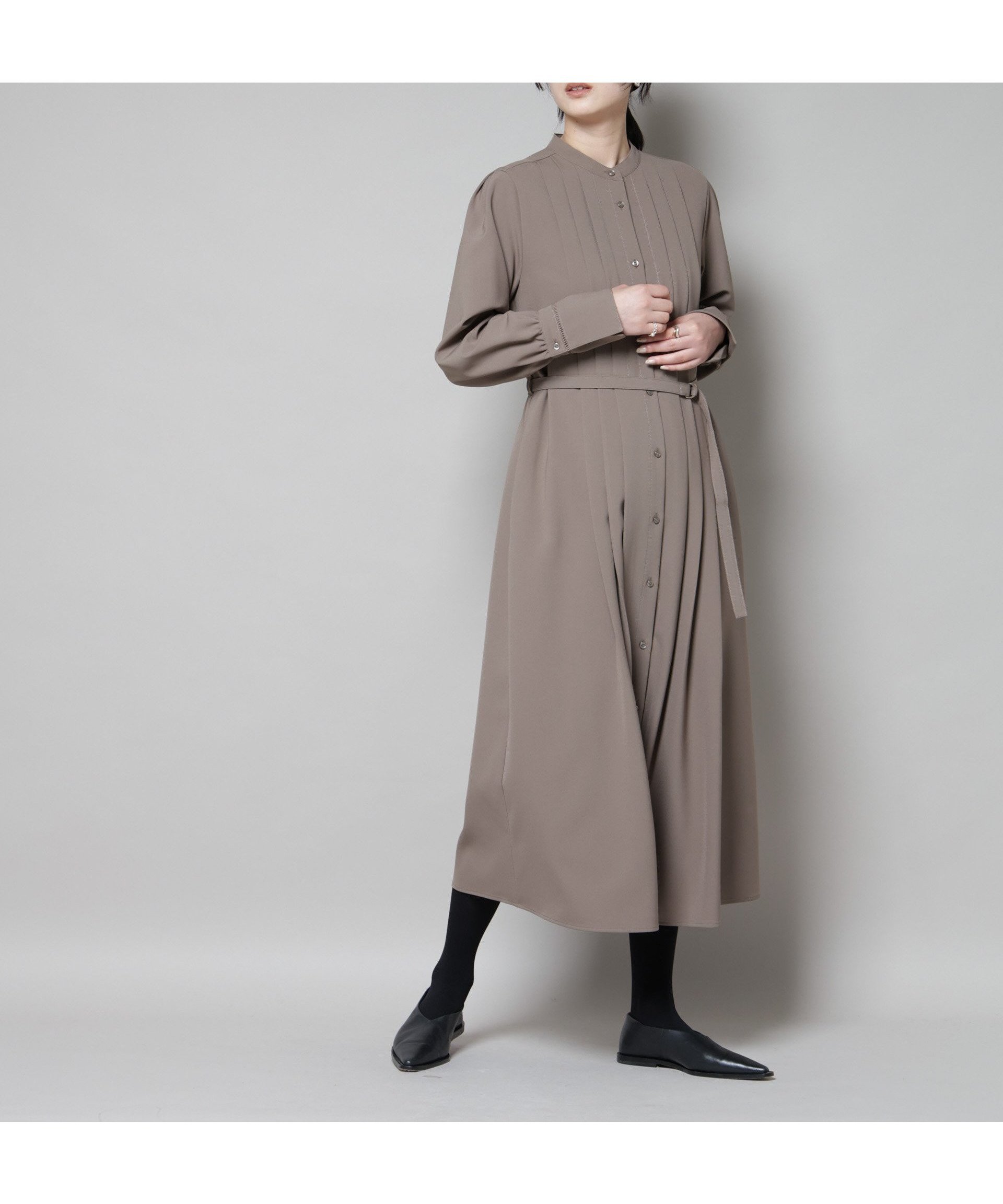 【ナノ ユニバース/nano universe】のダブルクロスベルト付きタックワンピース インテリア・キッズ・メンズ・レディースファッション・服の通販 founy(ファニー) 　ファッション　Fashion　レディースファッション　Fashion for Women　ワンピース　Dresses　ベルト&ウエストマーク　Belts & Waist Accessories　インナー　Innerwear　ウォッシャブル　Machine Washable　カフス　Cuff Design　ジャケット　Jacket, Outerwear　スタンド　Stand Collar, Upright Stand　ストレッチ　Stretch, Stretchy Fabric　タートル　Turtleneck, Turtle Collar　フロント　Front, Front Design　モダン　Modern, Contemporary　ロング　Long, Long-Length　エレガント 上品　Elegant　2025年　2025　2025-2026秋冬・A/W　Autumn/Winter 2025–26 AW25–26　モカ3|ID: prp329100004711454 ipo3291000000034032062
