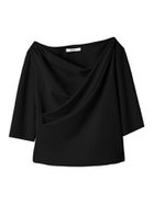 【スナイデル/SNIDEL】のワンショルダードレープカットソー 人気、トレンドファッション・服の通販 founy(ファニー) ファッション Fashion レディースファッション Fashion for Women トップス・カットソー Cut & Sew Tops カットソー・ベーシックTシャツ Cut-and-Sewn Tops / Stretch Tees & Basics エレガント 上品 Elegant カットソー Cut and Sewn Top ジョーゼット Georgette, Semi-Sheer Fabric ストレート Straight, Straight Cut スマート Smart, Elegant とろみ Fluid, Flowy Fabric ドレープ Drape, Draping Fabric ワンショル One Shoulder, Asymmetrical おすすめ Recommended / Our Picks thumbnail BLK[009]|ID: prp329100004711660 ipo3291000000034033367