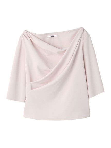 【スナイデル/SNIDEL】のワンショルダードレープカットソー インテリア・キッズ・メンズ・レディースファッション・服の通販 founy(ファニー) 　ファッション　Fashion　レディースファッション　Fashion for Women　トップス・カットソー　Cut & Sew Tops　カットソー・ベーシックTシャツ　Cut-and-Sewn Tops / Stretch Tees & Basics　エレガント 上品　Elegant　カットソー　Cut and Sewn Top　ジョーゼット　Georgette, Semi-Sheer Fabric　ストレート　Straight, Straight Cut　スマート　Smart, Elegant　とろみ　Fluid, Flowy Fabric　ドレープ　Drape, Draping Fabric　ワンショル　One Shoulder, Asymmetrical　おすすめ　Recommended / Our Picks　PBEG[036]|ID: prp329100004711660 ipo3291000000034033369