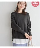 【イッカ/ikka】の【雑誌InRed12月号掲載/親子コーデ】クリーミーサイドスリットニット チャコール|ID: prp329100004711712 ipo3291000000034033773