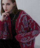 【ハレ/HARE】の2WAYフラワーガララメシャギーカーディガン レッド38|ID: prp329100004711734 ipo3291000000034832168