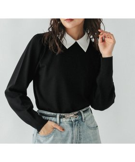 【グローバルワーク/GLOBAL WORK】 襟付きニットプルオーバー長袖/253273人気、トレンドファッション・服の通販 founy(ファニー) ファッション Fashion レディースファッション Fashion for Women トップス・カットソー Cut & Sew Tops ニット Knit Tops & Sweaters カジュアルプルオーバー・ニットトップス Pullovers & Knit Tops / Casual Pullovers なめらか Smooth, Silky Texture クラシカル Classical, Vintage-Inspired シンプル Simple, Minimal ダウン Down, Puffer デニム Denim, Jeans Material ワイド Wide, Wide Fit 長袖 Long Sleeve, Full Sleeve |ID:prp329100004711773