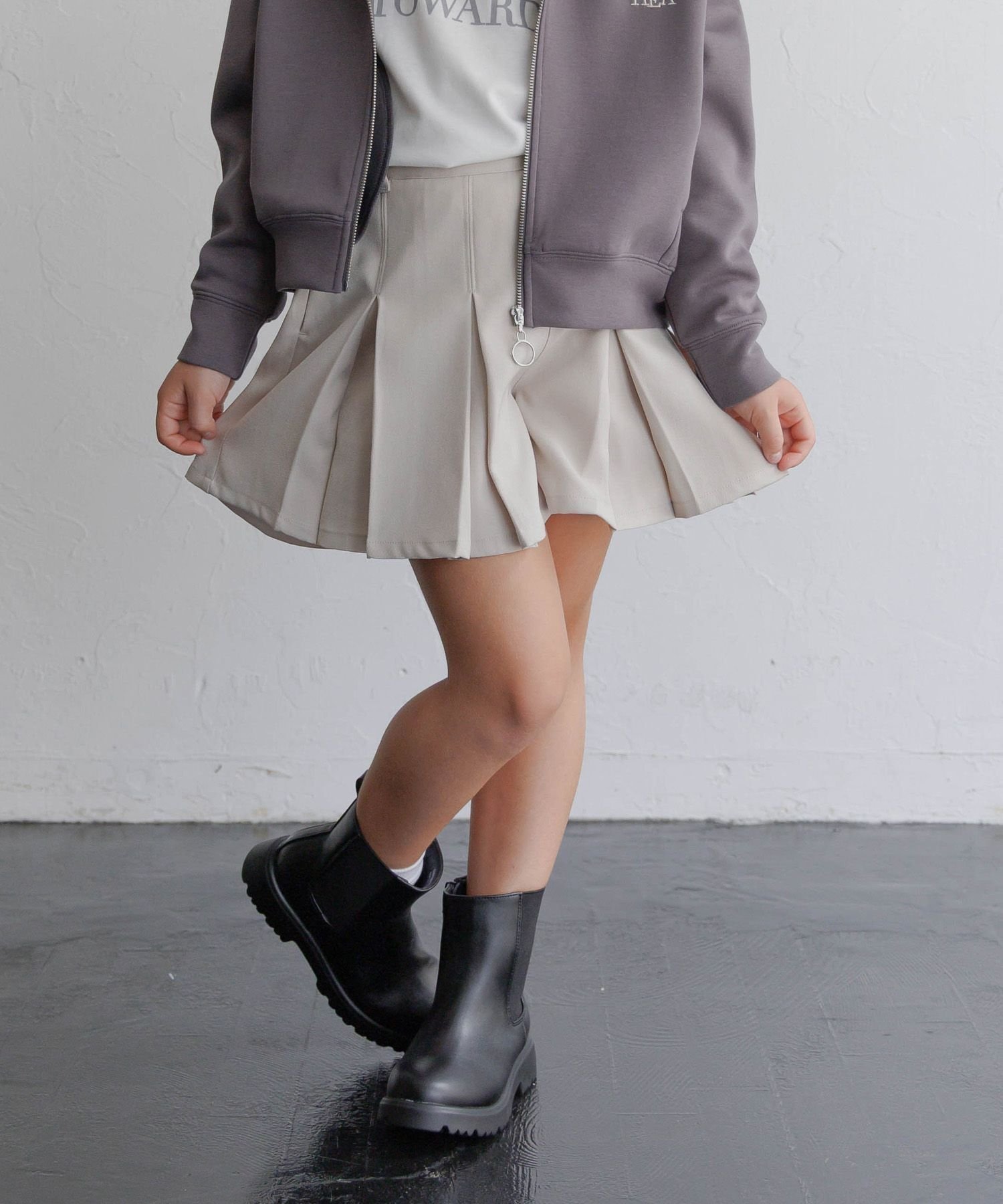 【グローバルワーク/GLOBAL WORK / KIDS】のCHEER ONプリーツショーツ/キッズ/495940 インテリア・キッズ・メンズ・レディースファッション・服の通販 founy(ファニー) 　ファッション　Fashion　キッズファッション　Fashion for Kids　インナー　Innerwear　キュロット　Culottes, Wide Shorts　ショーツ　Shorts, Short Pants　プリーツ　Pleats, Pleated　アイボリー08|ID: prp329100004711784 ipo3291000000034123047