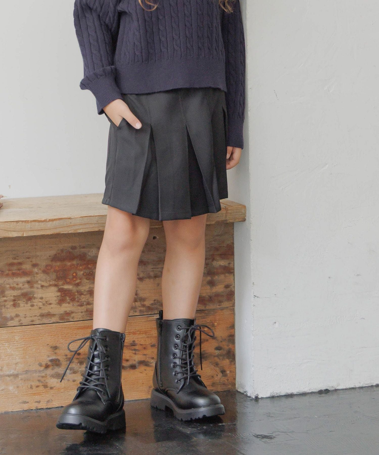 【グローバルワーク/GLOBAL WORK / KIDS】のCHEER ONプリーツショーツ/キッズ/495940 インテリア・キッズ・メンズ・レディースファッション・服の通販 founy(ファニー) 　ファッション　Fashion　キッズファッション　Fashion for Kids　インナー　Innerwear　キュロット　Culottes, Wide Shorts　ショーツ　Shorts, Short Pants　プリーツ　Pleats, Pleated　ブラック09|ID: prp329100004711784 ipo3291000000034123049