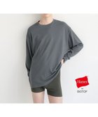 【アダムエロペ /ADAM ET ROPE' / MEN】の【Hanes for BIOTOP】 Comfort Crew Neck Pullover with Thumbhole EX スミクロ(05)|ID: prp329100004711852 ipo3291000000034034813