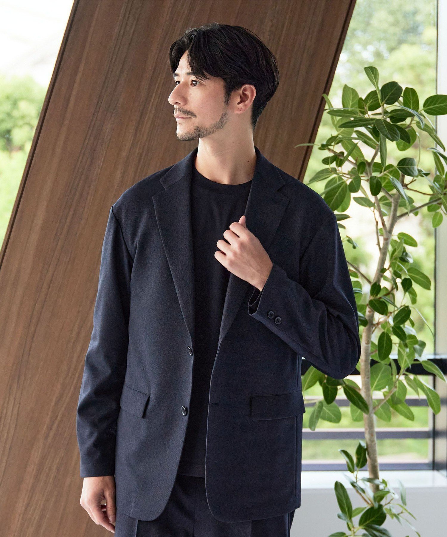 【ビューティ&ユース ユナイテッドアローズ/BEAUTY&YOUTH / UNITED ARROWS / MEN】の【WEB限定 WARDROBE SMART】LANATEC リラックス セットアップ/ジャケット イージーパンツ インテリア・キッズ・メンズ・レディースファッション・服の通販 founy(ファニー) 　ファッション　Fashion　メンズファッション　Fashion for Men　ボトムス　Bottoms　インナー　Innerwear　秋　Autumn　コイン　Coin, Coin Design　シェイプ　Shape, Slim Fit　ショルダー　Shoulder, Shoulder Strap　シンプル　Simple, Minimal　ジャケット　Jacket, Outerwear　スマート　Smart, Elegant　セットアップ　Set-Up, Coordinated Outfit　テーパード　Tapered, Tapered Pants　バランス　Balance, Style Balance　ファブリック　Fabric, Textile　フィット　Fit, Slim Fit　フラップ　Flap, Flap Pocket　ポケット　Pocket, Pocket Detail　無地　Plain, Solid Color　リラックス　Relax, Relaxed Fit　冬　Winter / This Winter　おすすめ　Recommended / Our Picks　エレガント 上品　Elegant　入学式　Entrance Ceremony　卒業式　Graduation Ceremony　ビジネス 仕事 通勤　Business / Work / Commuting　NAVY|ID: prp329100004711966 ipo3291000000034278375