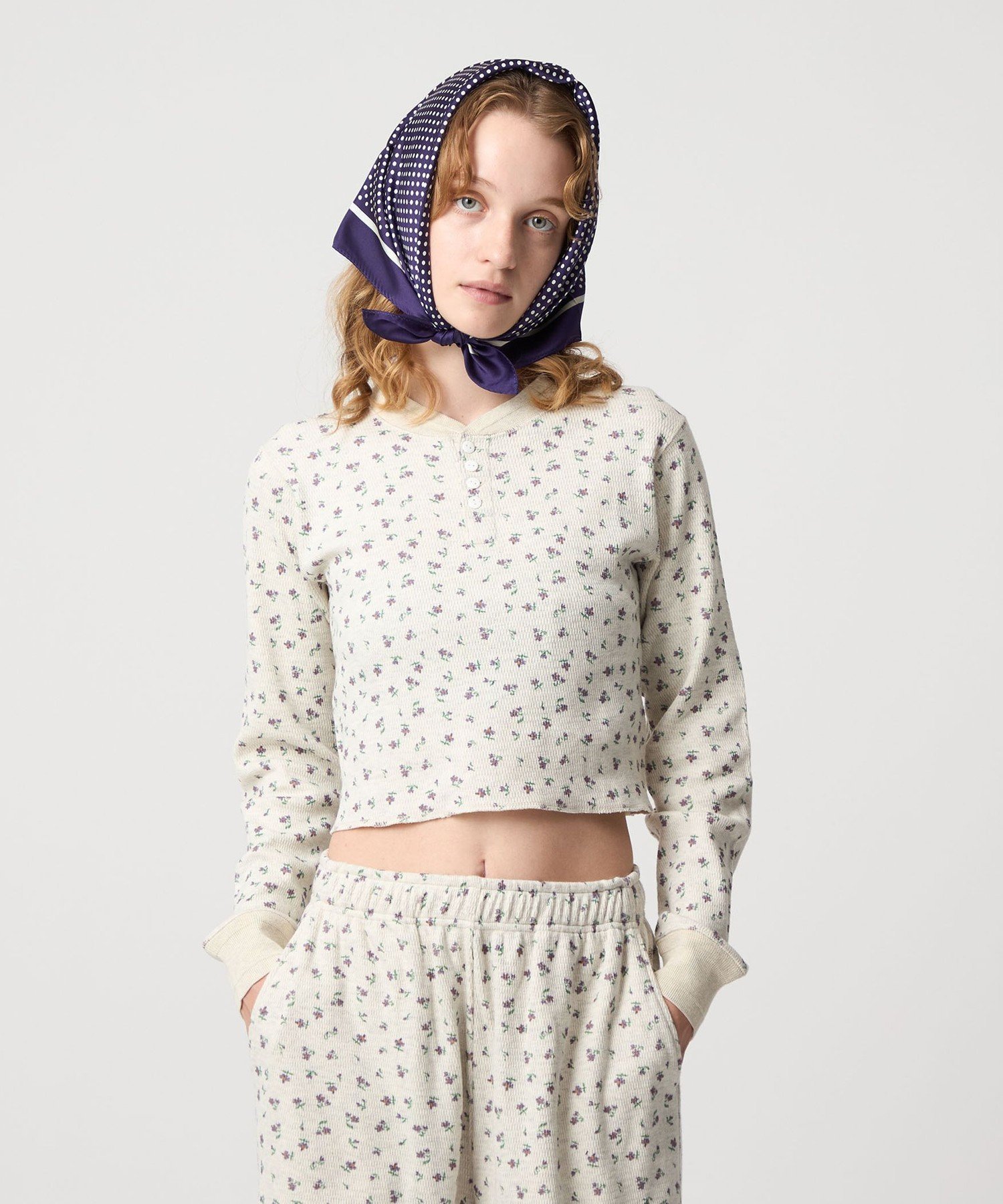 【ビューティ&ユース ユナイテッドアローズ/BEAUTY&YOUTH / UNITED ARROWS】の【別注】 FAITH MILLS for 6 THERMAL HENRY PULLOVER TOP/トップス 人気、トレンドファッション・服の通販 founy(ファニー) 　ファッション　Fashion　レディースファッション　Fashion for Women　トップス・カットソー　Cut & Sew Tops　カジュアルプルオーバー・ニットトップス　Pullovers & Knit Tops / Casual Pullovers　インナー　Innerwear　ガーリー　Girly, Feminine Style　バランス　Balance, Style Balance　パープル　Purple, Violet　別注　Limited Edition, Custom Order　無地　Plain, Solid Color　ワッフル　Waffle, Waffle Knit　 other-1|ID: prp329100004712026 ipo3291000000034717021