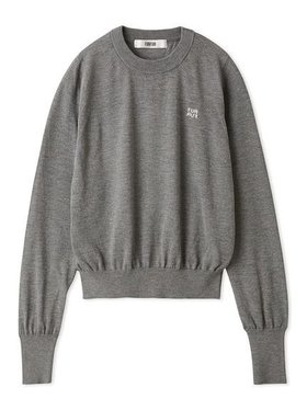 【ファーファー/FURFUR】のロゴ刺繍クルーネックセーター 人気、トレンドファッション・服の通販 founy(ファニー) ファッション Fashion レディースファッション Fashion for Women スマート Smart, Elegant |ID:prp329100004712116