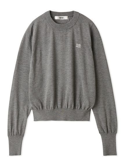 【ファーファー/FURFUR】のロゴ刺繍クルーネックセーター 人気、トレンドファッション・服の通販 founy(ファニー) 　ファッション　Fashion　レディースファッション　Fashion for Women　スマート　Smart, Elegant　 other-1|ID: prp329100004712116 ipo3291000000034036479