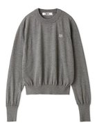 【ファーファー/FURFUR】のロゴ刺繍クルーネックセーター 人気、トレンドファッション・服の通販 founy(ファニー) ファッション Fashion レディースファッション Fashion for Women スマート Smart, Elegant thumbnail GRY[006]|ID: prp329100004712116 ipo3291000000034036480